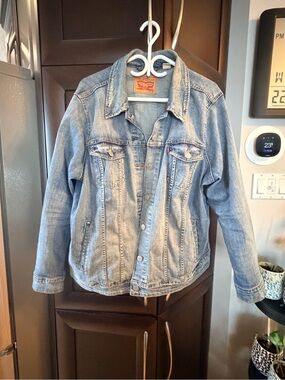 Levi's Faded Blue Denim Trucker Jacket